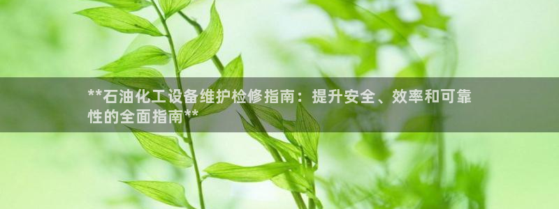 门徒平台注册中心官网下载：**石油化工设备维护检修